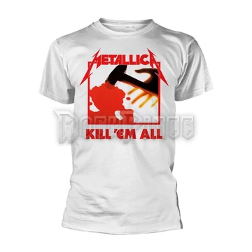 METALLICA - KILL EM ALL (WHITE) - Unisex póló - PHDMTLTSWKIL