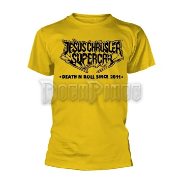 JESUS CHRÜSLER SUPERCAR - LOGO (YELLOW) - Unisex póló - DMR003T