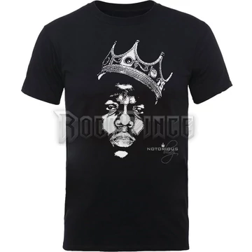 Biggie Smalls - Crown Face - unisex póló - BIGTS05MB