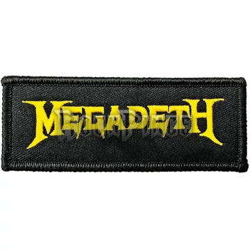 Megadeth - Logo - Kisfelvarró / Folt - MEGAPAT01