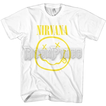 Nirvana - Yellow Happy Face - Unisex Póló - NIRVTS04MW