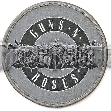 Guns N' Roses - White Circle Logo - Kisfelvarró / Folt - GNRPAT05