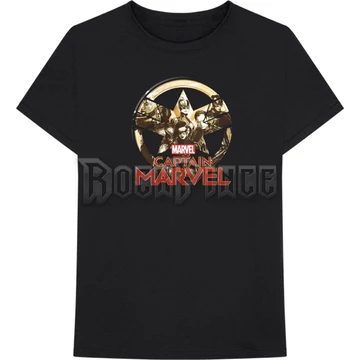 Marvel Comics - Captain Marvel Star Logo - unisex póló - MARVTS64MB