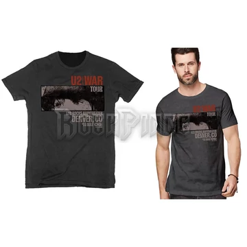 U2 - War Red Rocks - Unisex Póló - U2TS06MB