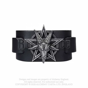Alchemy - Baphomet - bőr csuklószorító A138