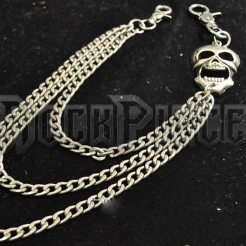 Skull Triple Wallet Chain - pénztárcalánc (Kód:56)