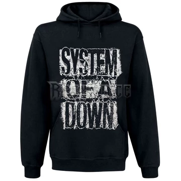 SYSTEM OF A DOWN - DISTRESSED LOGO - KAPUCNIS PULÓVER