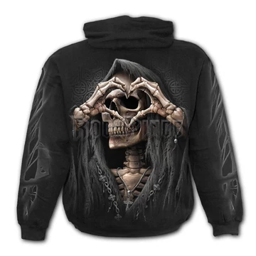 DARK LOVE - Hoody Black (Plain) - T147M451