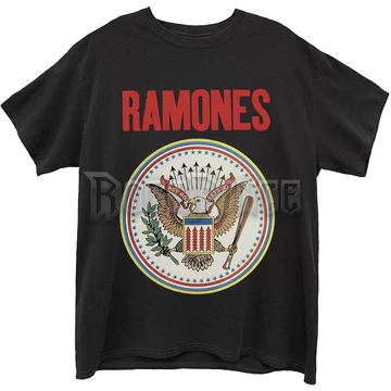 RAMONES - FULL COLOUR SEAL - unisex póló - RATS52MB