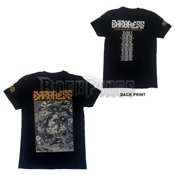 BARONESS - GOLD &amp; GREY DATEBACK - unisex póló - BAROTS03MB