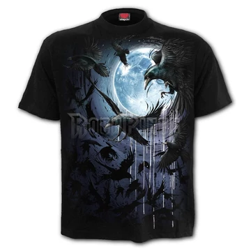 CROW MOON - T-Shirt Black - T175M101