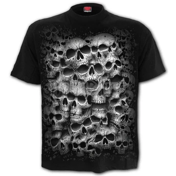 TWISTED SKULLS - T-Shirt Black - E032M101