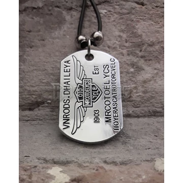 Motorcycle Dog Tag - medál / dögcédula