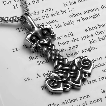 Thor's Hammer Celtic Knots - acél medál