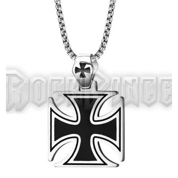 Huge Black Iron Cross - acél medál /4,5 cm/