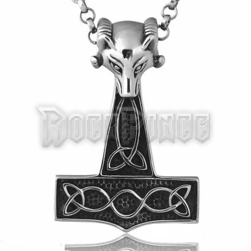 Thors Hammer Big Ram Head - acél medál - 7,5 cm
