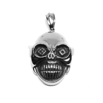 Dice Eyed Skull - acél medál