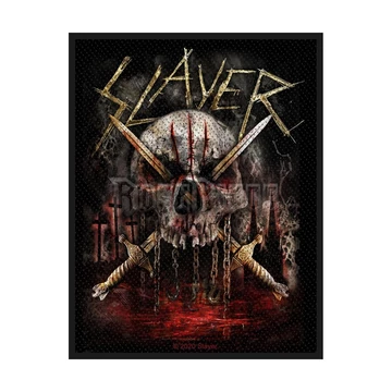 Slayer - Skull &amp; Swords - Kisfelvarró - SP3133