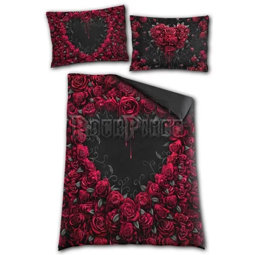 BLEEDING HEART - Single Duvet Cover + UK And EU Pillow case - K078A508