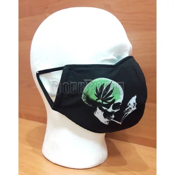 Face Mask - Szájmaszk - Weed Smoke Skull