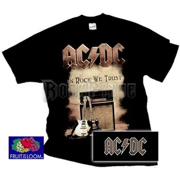 AC/DC - In Rock We Trust - 1330 - UNISEX PÓLÓ