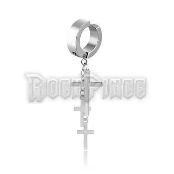 Thick Hoop with Three Crosses - fülbevaló /1 db