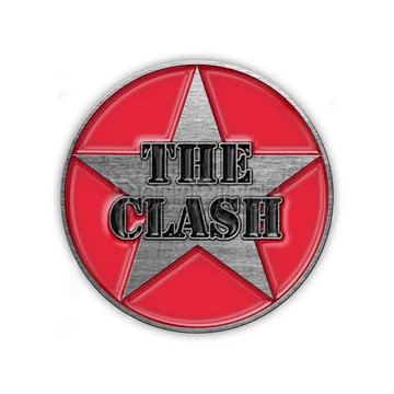 The Clash - Military Logo - kitűző / fémjelvény - PB087