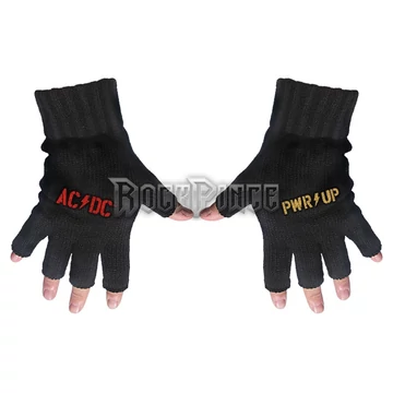 AC/DC - PWR-UP Logo - unisex ujjatlan kötött kesztyű - FG067