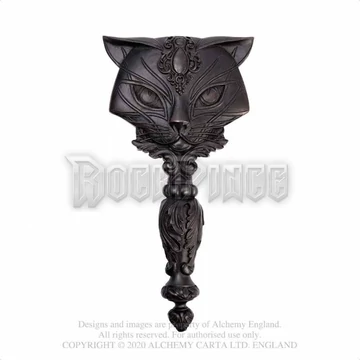 Alchemy - Sacred Cat (Black) - kézi tükör V64B