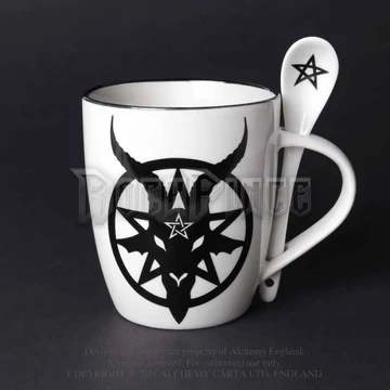 Alchemy - Baphomet - bögre és kiskanál szett ALMUG23