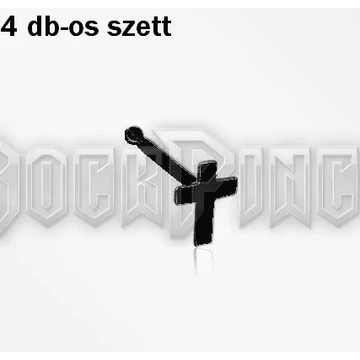 Black Cross Nose Bones - orrpiercing szett /4 db