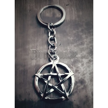Pentagram kulcstartó - álló