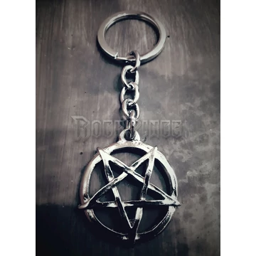 Pentagram kulcstartó - fordított