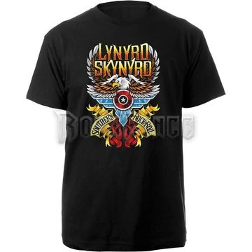 Lynyrd Skynyrd - Southern Rock &amp; Roll - Unisex Póló - LSTS02MB