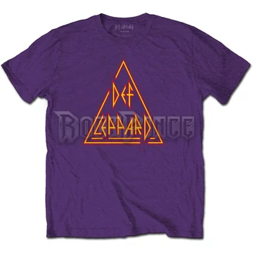 Def Leppard - Classic Triangle Logo - Unisex Póló - DEFLTS15MPU