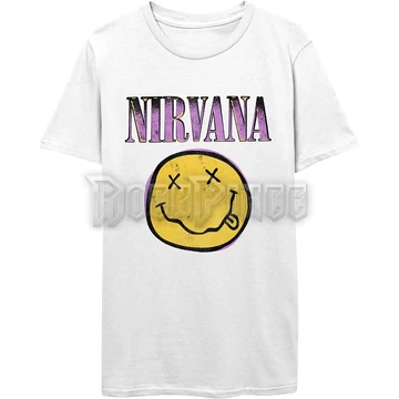 Nirvana - Xerox Happy Face Pink - Unisex Póló - NIRVTS15MW