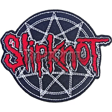 Slipknot - Red Logo Over Nonogram - kisfelvarró - SKPAT11