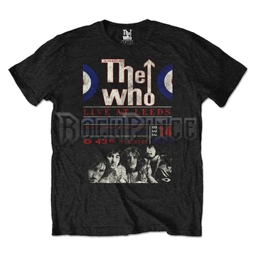 The Who - Live At Leeds &#039;70 - unisex póló (környezetbarát) - WHOECOTS01MB