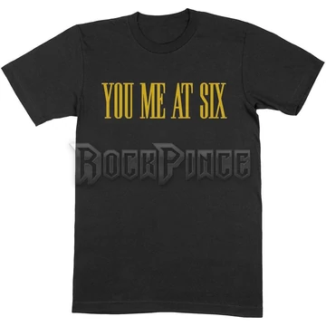 You Me At Six - Yellow Text - Unisex Póló - YMASTS01MB