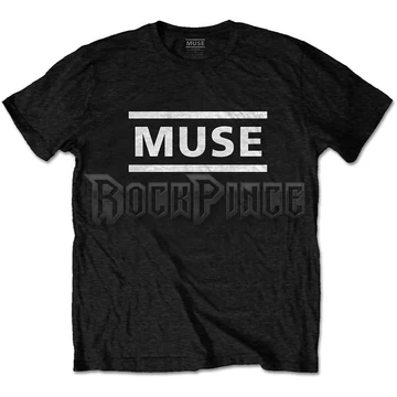 Muse - White Logo - unisex póló - MUSETS01MWB