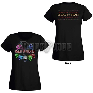Iron Maiden - Legacy of the Beast Live Album Skulls - női póló - IMTEE106LB