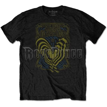 Alice in Chains - Psychedelic Rooster - Unisex Póló - AICTS07MB