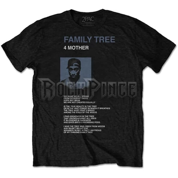 Tupac - Family Tree - Unisex Póló - 2PACTS25MB