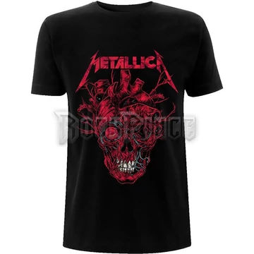 Metallica - Heart Skull - unisex póló - METTS40MB / PHDMTLTSBHEASKU