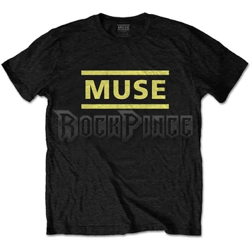 Muse - Yellow Logo - unisex póló - MUSETS01MYB