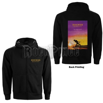 Queen - Bohemian Rhapsody Movie Poster - unisex cipzáras kapucnis pulóver - QUZHD04MB