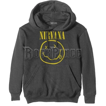 Nirvana - Yellow Happy Face - unisex kapucnis pulóver - NIRVHD04MC