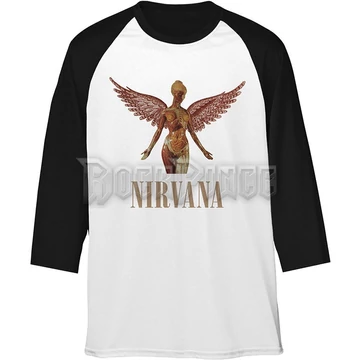 Nirvana - Triangle in Utero - unisex raglán ujjú póló - NIRVRL08MW