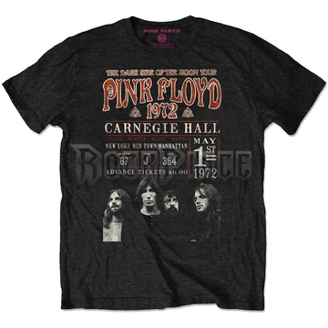 Pink Floyd - Carnegie &#039;72 - unisex póló (környezetbarát) - PFECOTS01MB