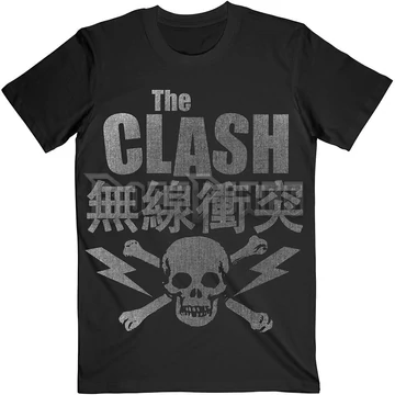 The Clash - Skull &amp; Crossbones - unisex póló - CLTS13MB